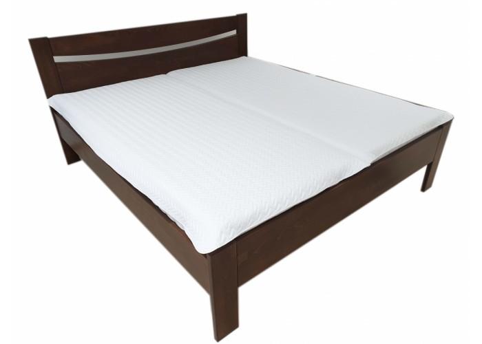 PU prošívaný chránič matrace VLNKA bílá